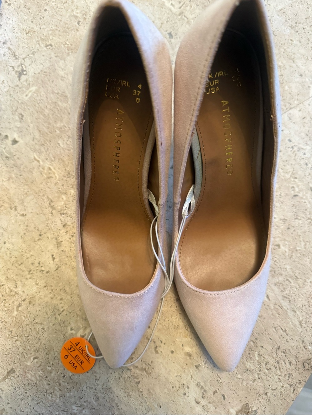 Atmosphere Dusty Pink Pointed Toe Pumps